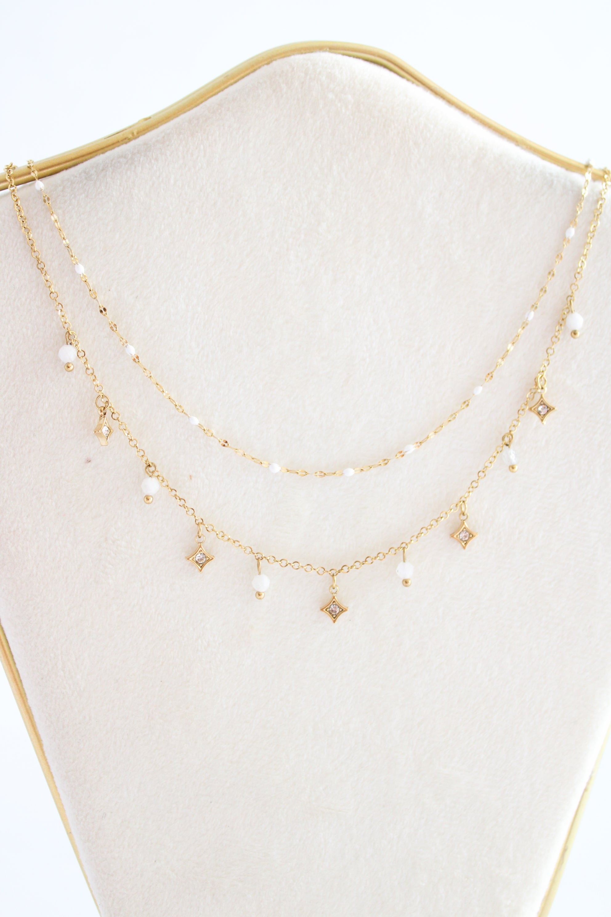 Collier Mira blanc