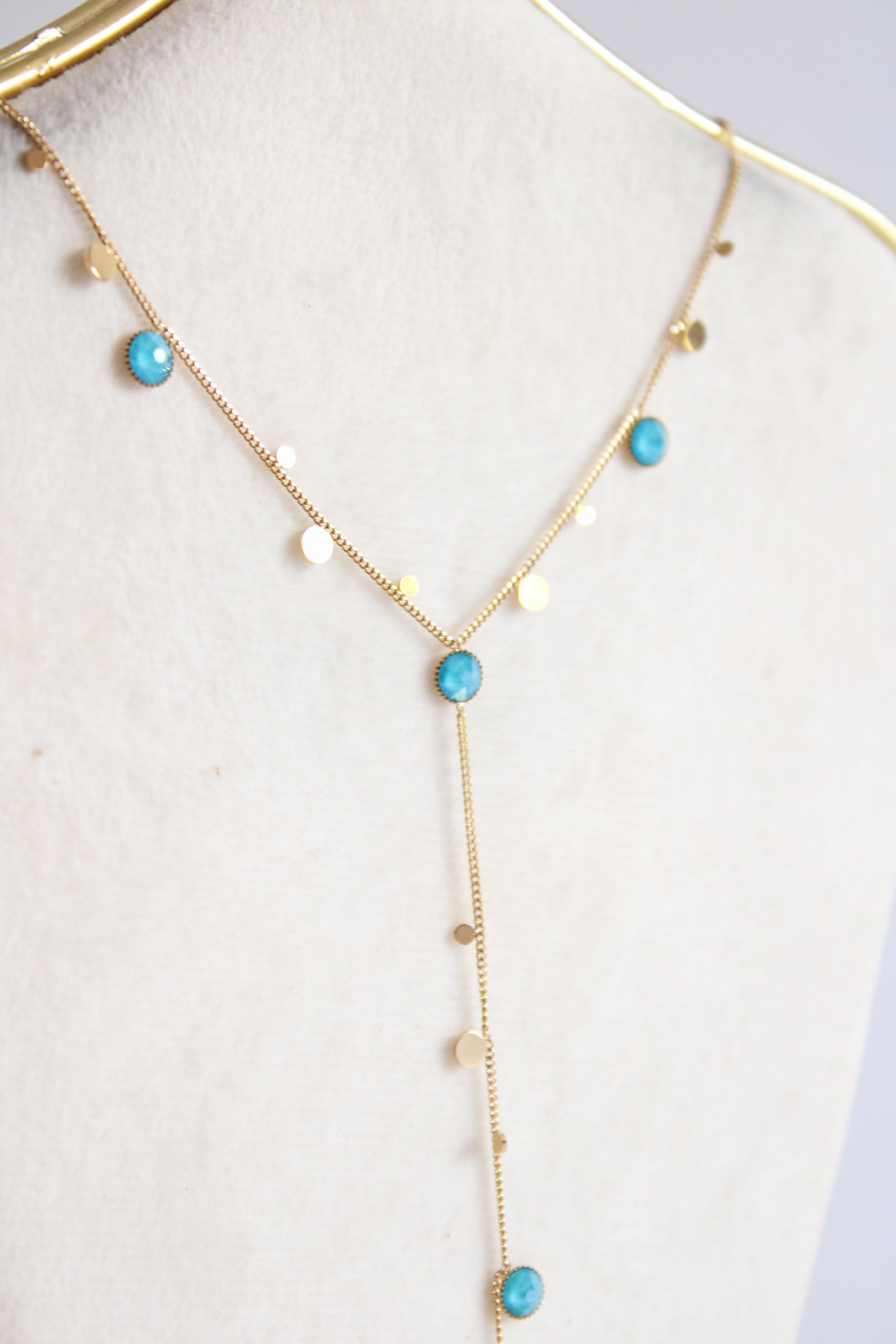 Collier Noella bleu