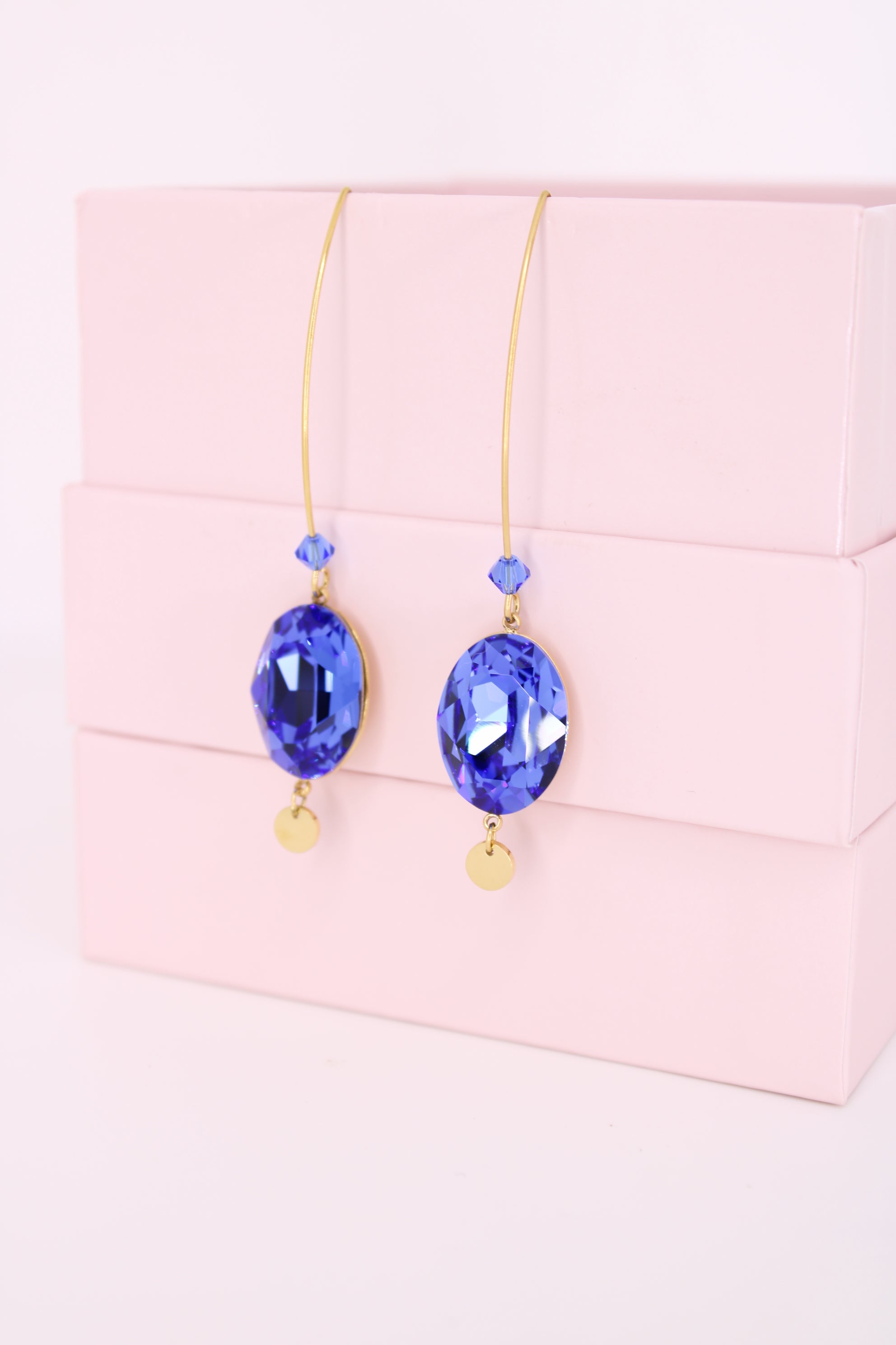 Boucles d'oreille Marion Bleu